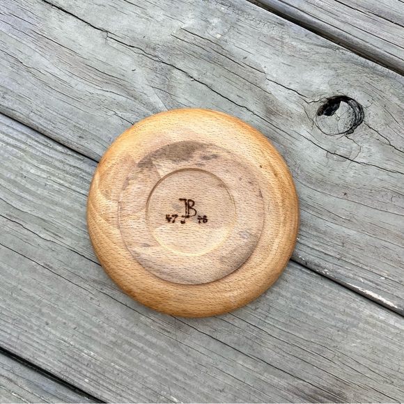 Vintage Wood Trinket Dish Jewelry Change Horse Donkey - Picture 2 of 3